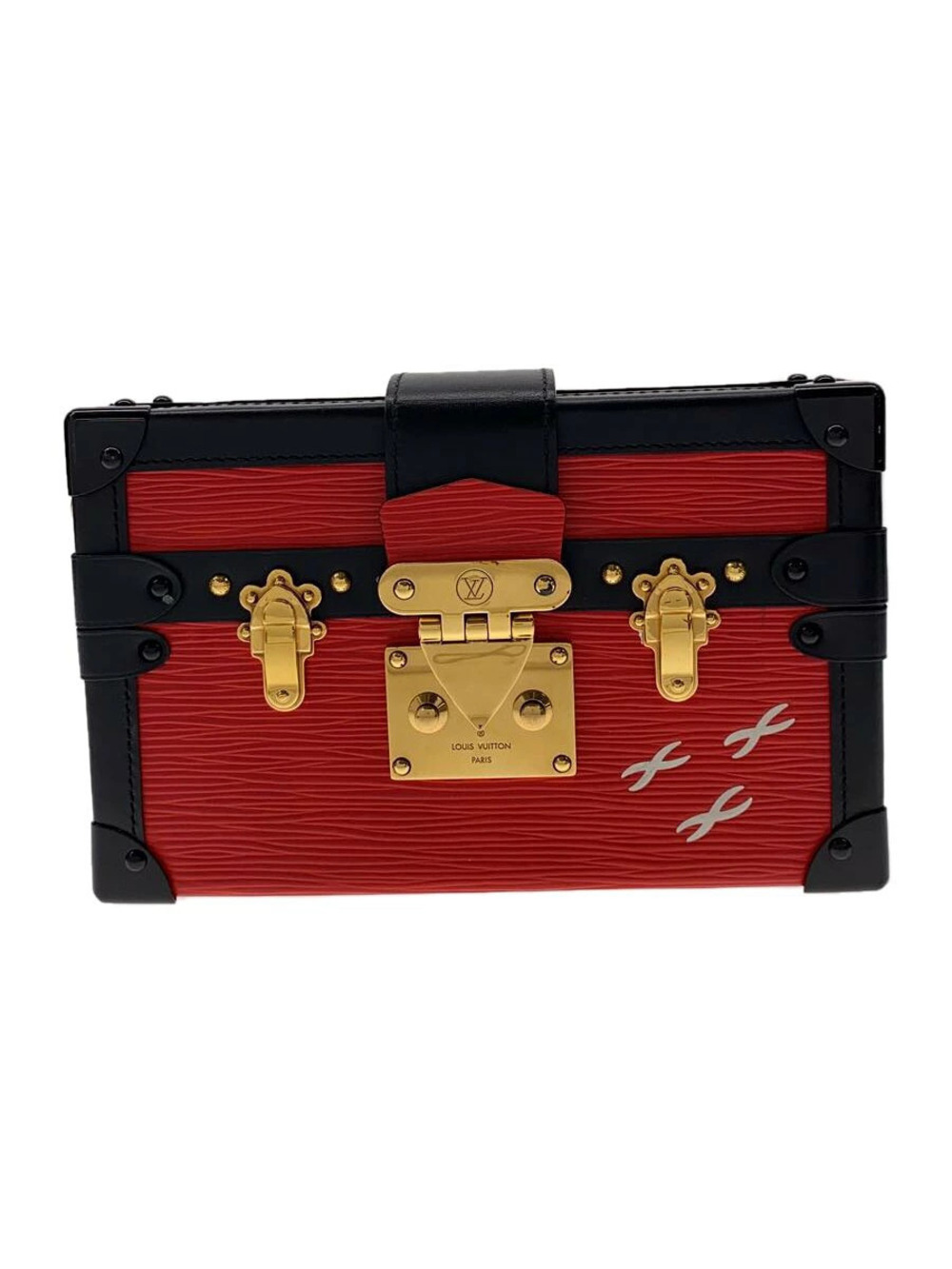 LOUIS VUITTON Malle Epi Leather RED